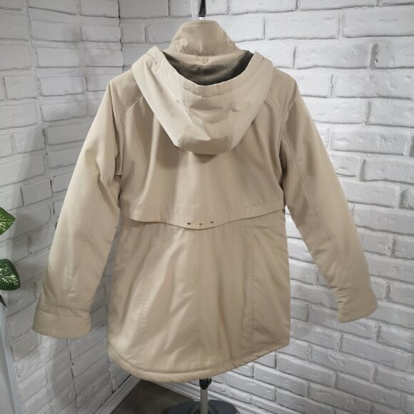Liz Claiborne Ladies Size Small Straight Fit Beige Winter Coat - Picture 2 of 16